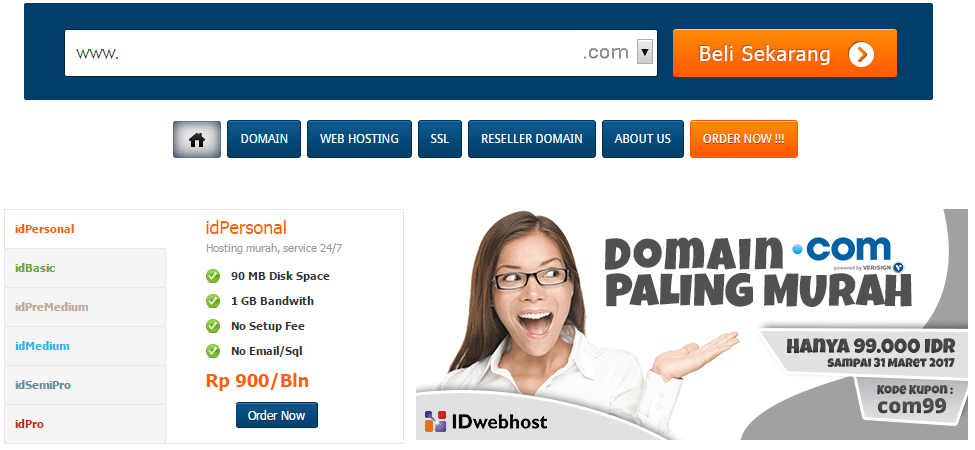 hosting gratis domain